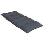 vidaXL Coussins de chaise à dossier haut lot de 4 anthracite