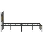 vidaXL Cadre de lit sans matelas chêne sonoma 150x200 cm