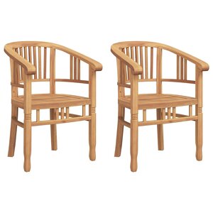 vidaXL Chaises de jardin 2 Pièces Marron 63 x 58 x 89 cm