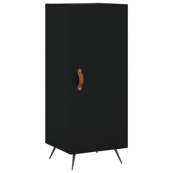 vidaXL Buffet Noir 34 5x34x90 cm Bois d'ingénierie