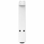 vidaXL Pieds de table basse en forme de A  2 pièces  blanc  50 x (30-31) cm  acier
