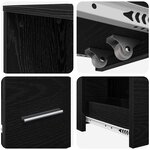vidaXL Armoire de salle de bain étroite Chêne noir 22 x 41 x 135 cm