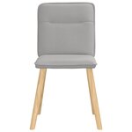 vidaXL Chaises à manger lot de 4 gris nuage tissu