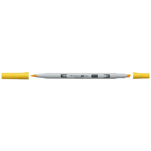 Marqueur Base Alcool Double Pointe ABT PRO 055 jaune process TOMBOW