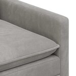 vidaXL Canapé Gris clair 126 x 81 x 87 5 cm Velours