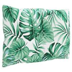 vidaXL Coussins de palette 3 Pièces motif de feuilles tissu