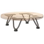 vidaXL Pieds en épingle à cheveux pour table basse 4 pièces Acier naturel 10 cm Acier massif