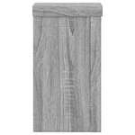 vidaXL Supports pour plantes 2 Pièces sonoma gris bois d'ingénierie