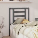vidaXL Tête de lit Gris 81x4x100 cm Bois massif de pin