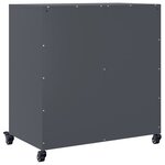 vidaXL Buffet anthracite 68x39x72 cm acier