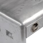 vidaXL Table basse 3 tiroirs vintage Style d'aviation