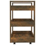 vidaXL Chariot de cuisine Chêne fumé 60x45x80 cm Bois d'ingénierie