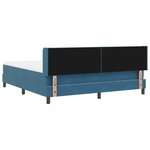 vidaXL Lit à ressorts avec matelas noir 100x200 cm en velours