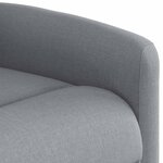 vidaXL Fauteuil inclinable Gris clair Tissu