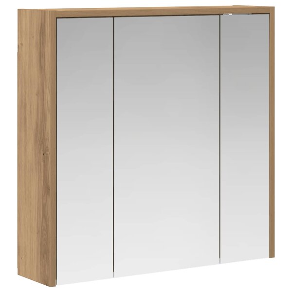 vidaXL Armoire Miroir de Salle de Bain Chêne artisan