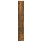 vidaXL Armoire de bain chêne fumé 25x26 5x170 cm bois d'ingénierie