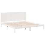 vidaXL Cadre de lit extra long sans matelas 200x210 cm bois massif