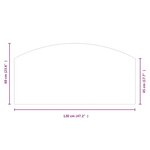 vidaXL Plaque de verre pour cheminée 120x60 cm