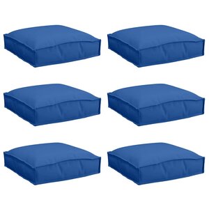 vidaXL Coussin 6 Pièces Bleu royal 40 x 40 x 8 cm Tissu Oxford