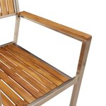 Ensemble de Salle à Manger de Jardin 5 Pièces en Bois d'Acacia Massif