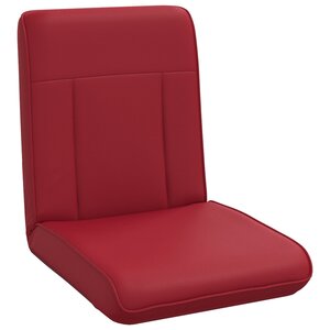 vidaXL Fauteuil de sol ajustable Bordeaux Simili cuir