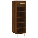 vidaXL Meuble à chaussures chêne marron 30x35x105 cm bois d'ingénierie