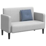 vidaXL Coussin de Dos Bleu 50 x 45 cm Tissu en velours côtelé