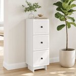vidaXL Armoire à tiroirs Blanc brillant 33 x 34 5 x 90 cm