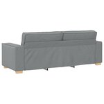 vidaXL Canapé 3 places Gris clair 220x78x84 cm Tissu