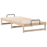 vidaXL Cadre de lit Marron 90 x 190 cm Pin massif