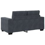 vidaXL Ensemble de Canapés 3 Pièces Gris 221 x 78 x 80 cm Velours