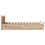 vidaXL Cadre de lit sans matelas 100x200 cm bois massif de pin
