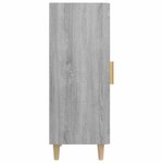 vidaXL Buffet Sonoma gris 34 5x34x90 cm Bois d'ingénierie