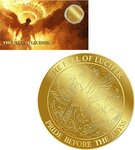 Monnaie FALL OF LUCIFER 1/1000 Oz Or 12$ Liberia 2026