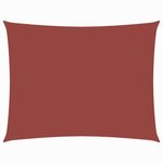 vidaXL Voile de parasol tissu oxford rectangulaire 3x4 5 m terre cuite