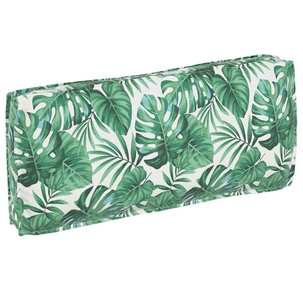 vidaXL Coussin pour assise / dossier de palette Floral Motif de feuille