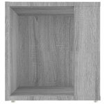 vidaXL Table d'appoint Sonoma gris 33x33x34 5 cm Bois d'ingénierie