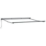 vidaXL Cadre d'auvent Réglable Anthracite 4 × 3 m Acier