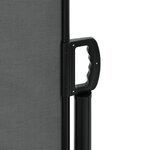 vidaXL Auvent latéral rétractable anthracite 220x1000 cm