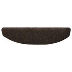 vidaXL Tapis d'escalier auto-adhésifs 15 Pièces Marron foncé