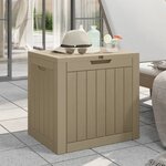 vidaXL Boîte de stockage de jardin gris 55 5x43x53 cm polypropylène