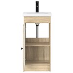 vidaXL Meuble de salle de bain avec évier Chêne Sonoma