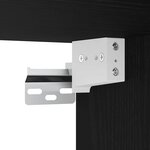 vidaXL Cabinet lavabo chêne noir 60x38 5x45 cm Bois d'ingénierie