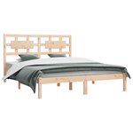 vidaXL Cadre de lit sans matelas 150x200 cm bois de pin massif
