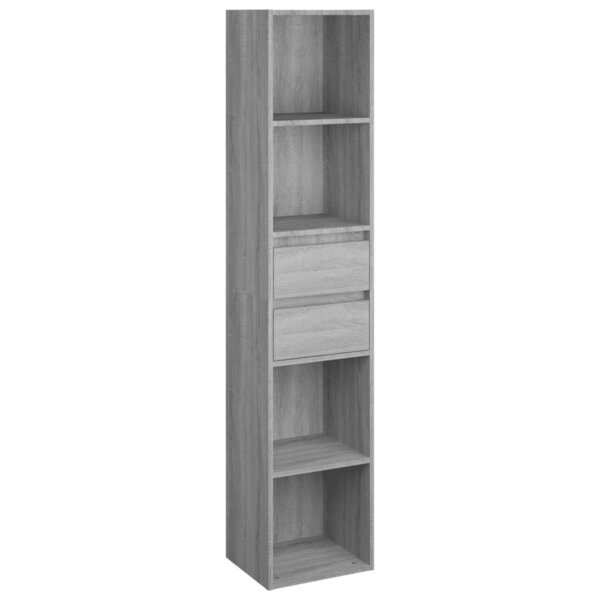 vidaXL Bibliothèque Sonoma gris 36x30x171 cm Bois d'ingénierie