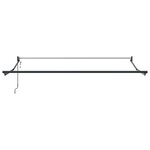 vidaXL Auvent Rétractable Gris clair 350 x 250 cm tissu