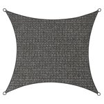 Livin'outdoor Tissu d'ombrage Iseo PEHD carré 3 6x3 6 m Gris