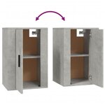 vidaXL Meubles TV muraux 2 Pièces Gris béton 40x34 5x60 cm