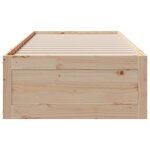 vidaXL Cadre de lit sans matelas avec tiroirs 90x190 cm bois de pin