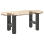 vidaXL Pieds de table basse Anthracite 2 pièces 30 x (30-31) cm Acier